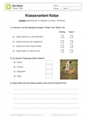 Klassenarbeit Katzen Klassenarbeit Katzen